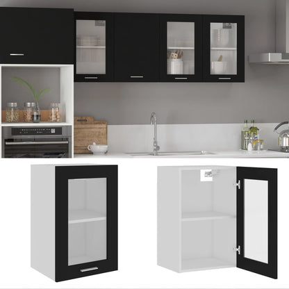 Mobile Pensile “Lyon” 60X31X40 Cm In Legno Multistrato Nero