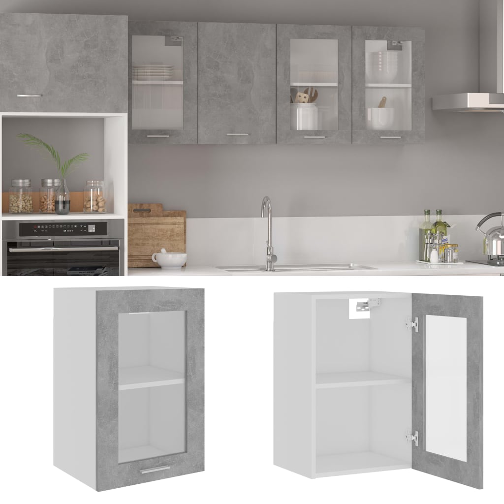 Mobile Pensile “Lyon” 60X31X60 Cm Grigio Cemento