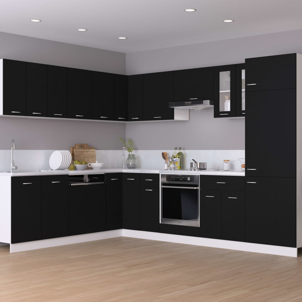 Mobile Pensile “Lyon” 60X31X40 Cm In Legno Multistrato Nero