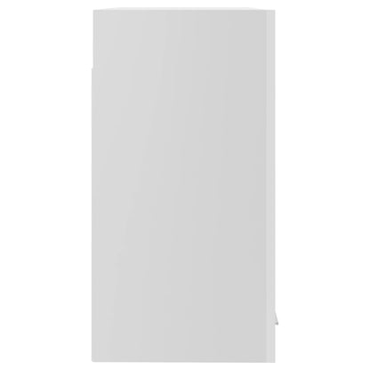 Mobile Pensile Con Vetro “Lyon” 60X31X60 Cm Bianco Lucido