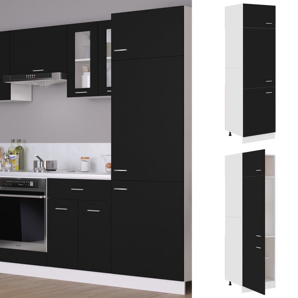 Mobile Pensile “Lyon” 60X31X40 Cm In Legno Multistrato Nero