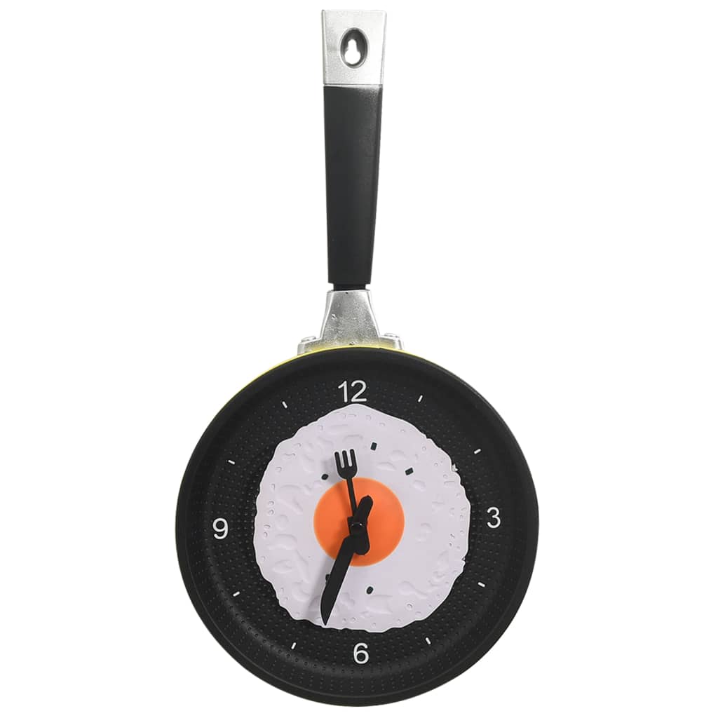 325164  Wall Clock With Fried Egg Pan Design 18,8 Cm