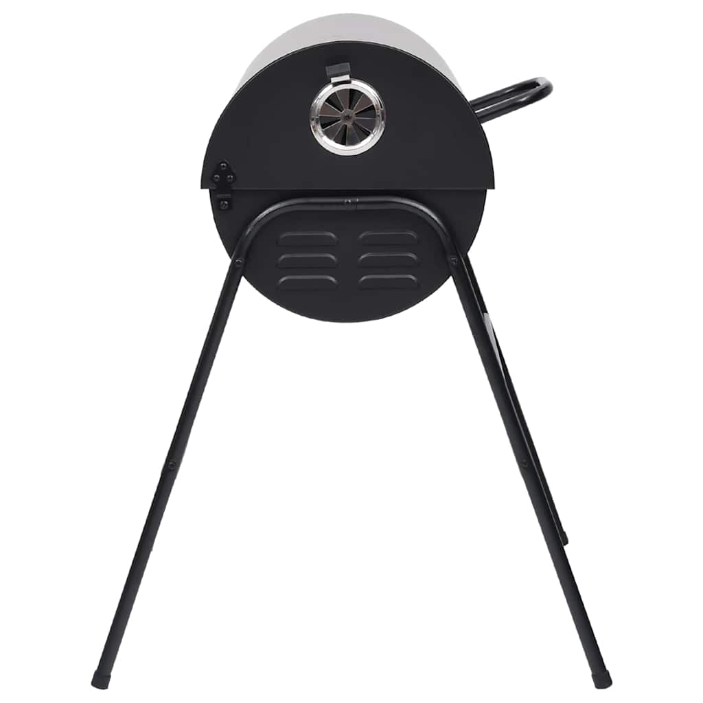 Barbecue A Barile 2 Griglie Di Cottura Nero 80X95X90 Cm Acciaio