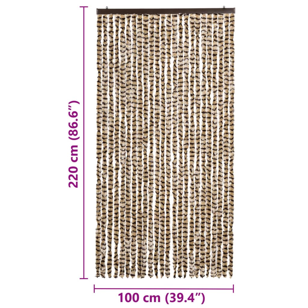 Zanzariera Ciniglia Beige E Marrone