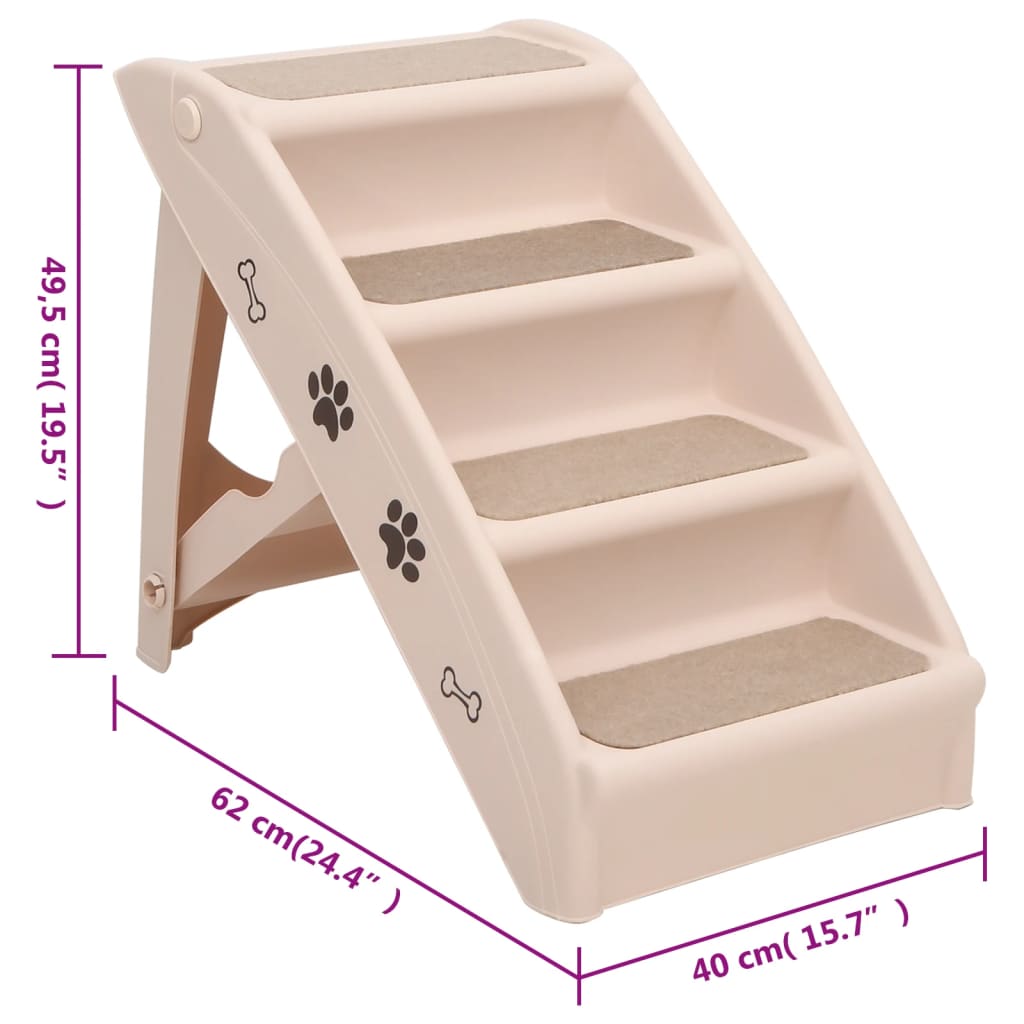 Scala Pieghevole Per Cani 62X40X49,5 Cm
