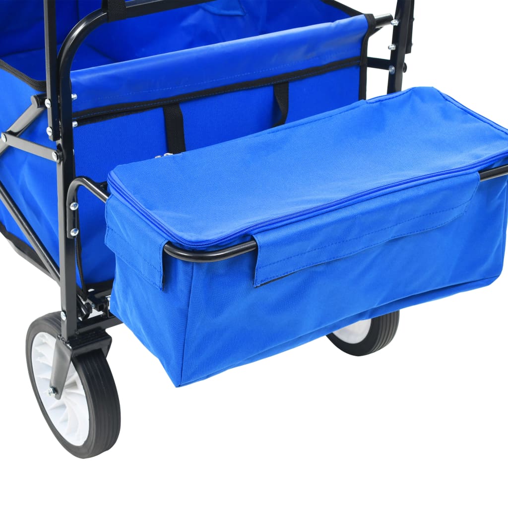 Carrello Pieghevole A Mano Con Tettuccio In Acciaio