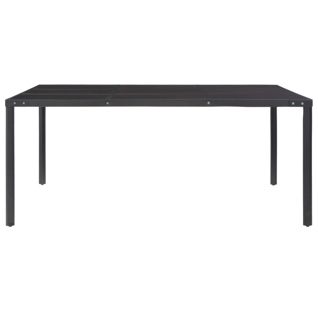 Tavolo Da Giardino 170X170X74,5 Cm In Acciaio E Vetro