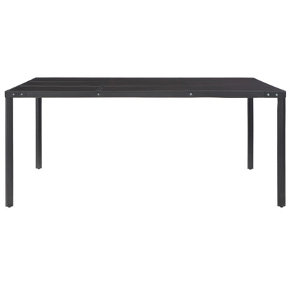 Tavolo Da Giardino 170X170X74,5 Cm In Acciaio E Vetro
