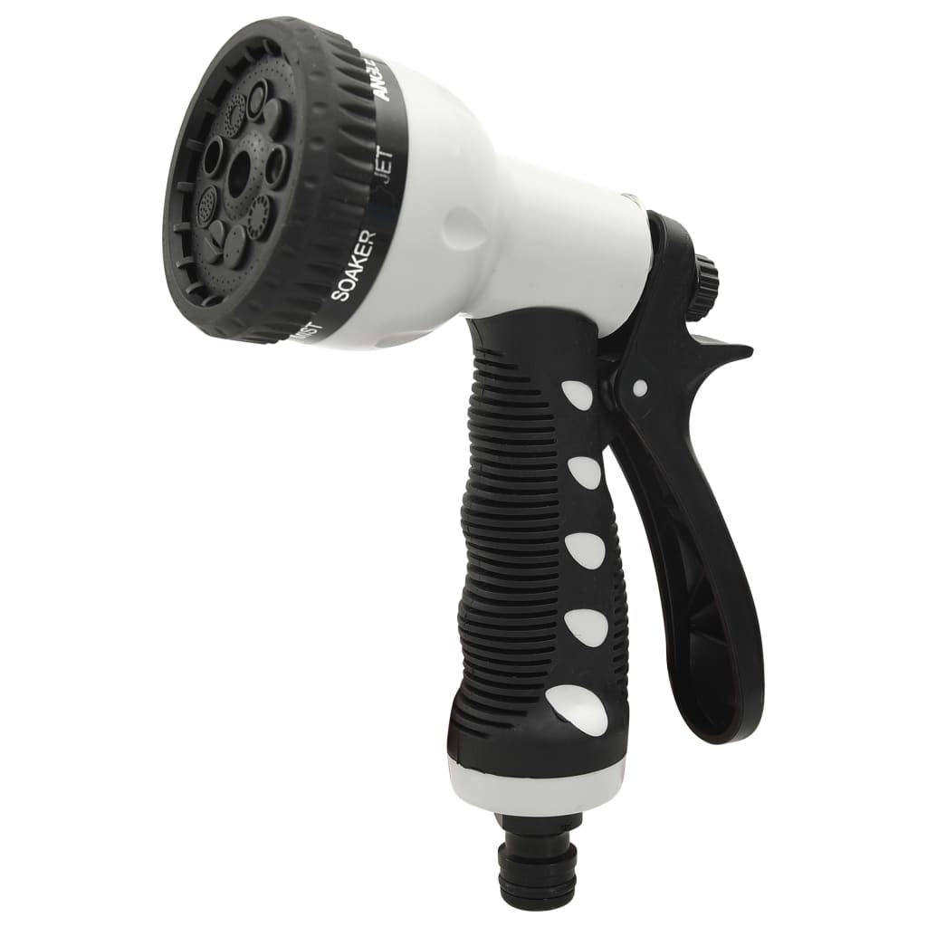 Set Pistola Per Irrigazione Da Giardino Con 9 Funzioni Nero