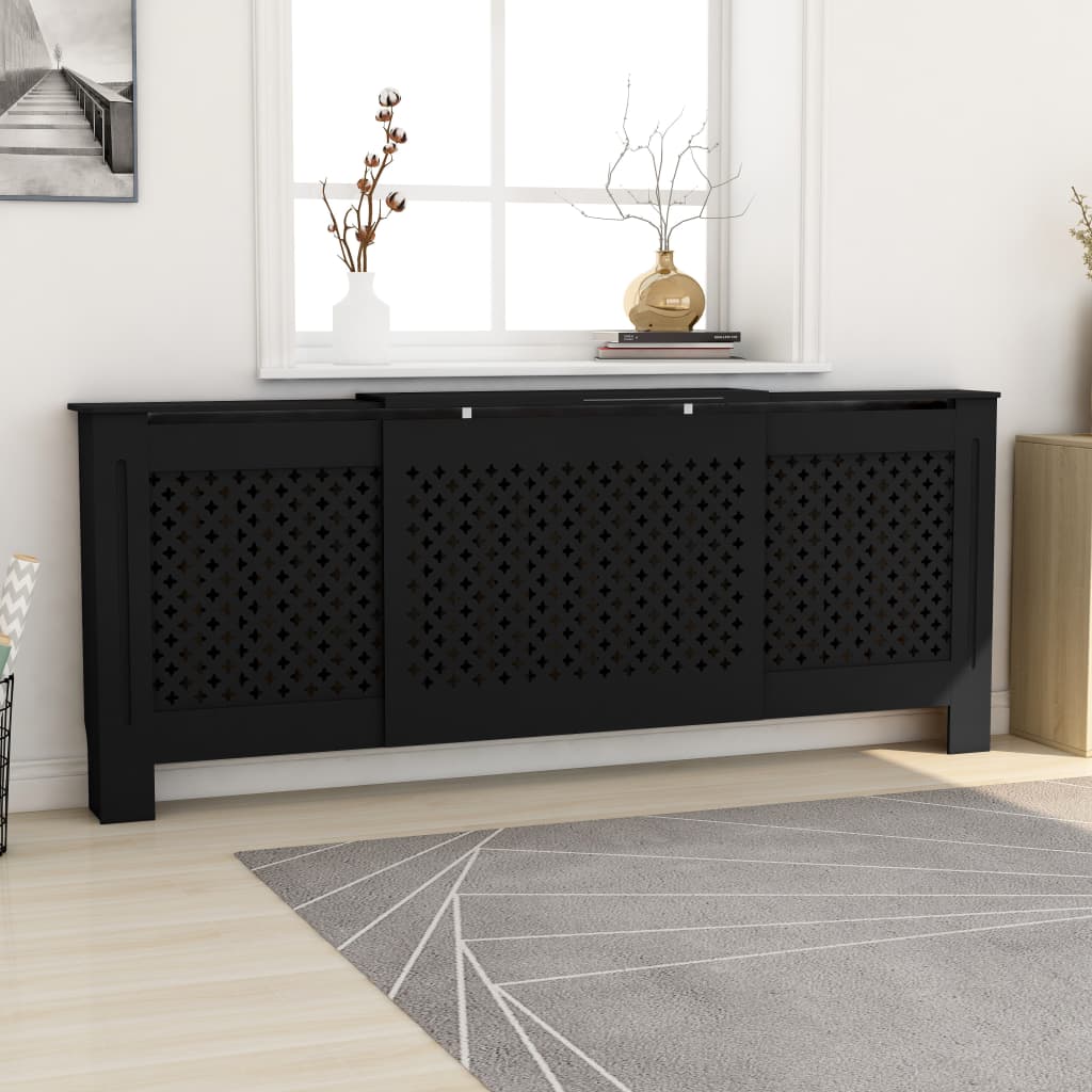 Coperture Per Radiatori 2Pz Bianche 152X19X81,5 Cm In Mdf