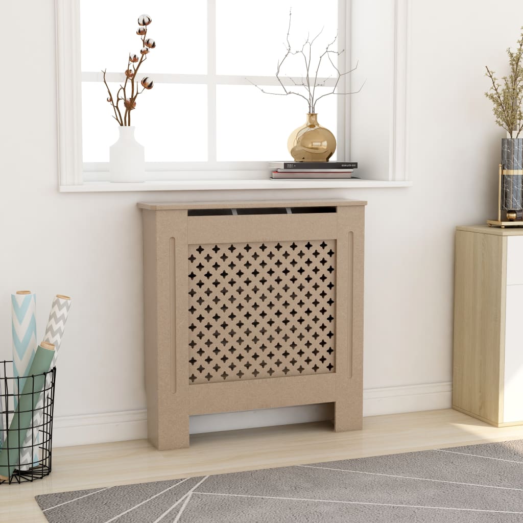Coperture Per Radiatori 2Pz Bianche 152X19X81,5 Cm In Mdf