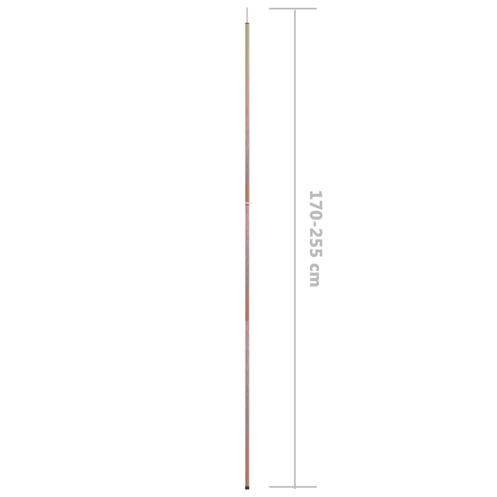 Aste Telescopiche Per Tende 170-255Cm 2Pz In Acciaio Zincato