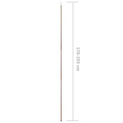Aste Telescopiche Per Tende 170-255Cm 2Pz In Acciaio Zincato