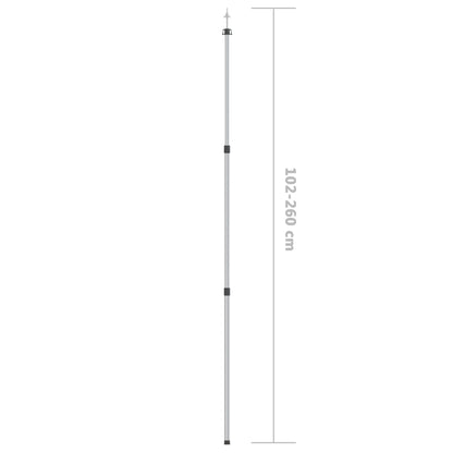 Aste Telescopiche Per Tende 102-260 Cm 2Pz In Alluminio