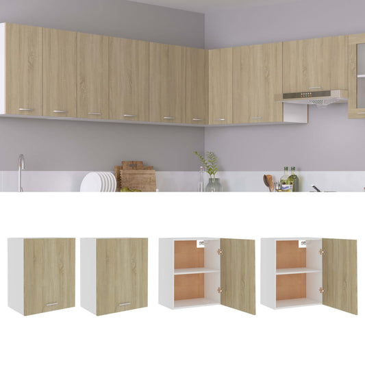 Mobili Pensili “Lyon” 2 Pz 50X31X60 Cm Rovere Sonoma