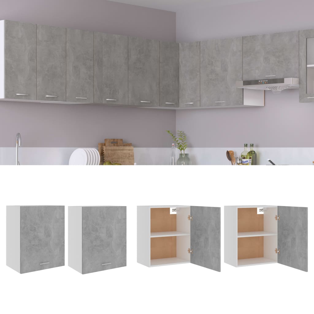 Mobile Pensile “Lyon” 60X31X60 Cm Grigio Cemento