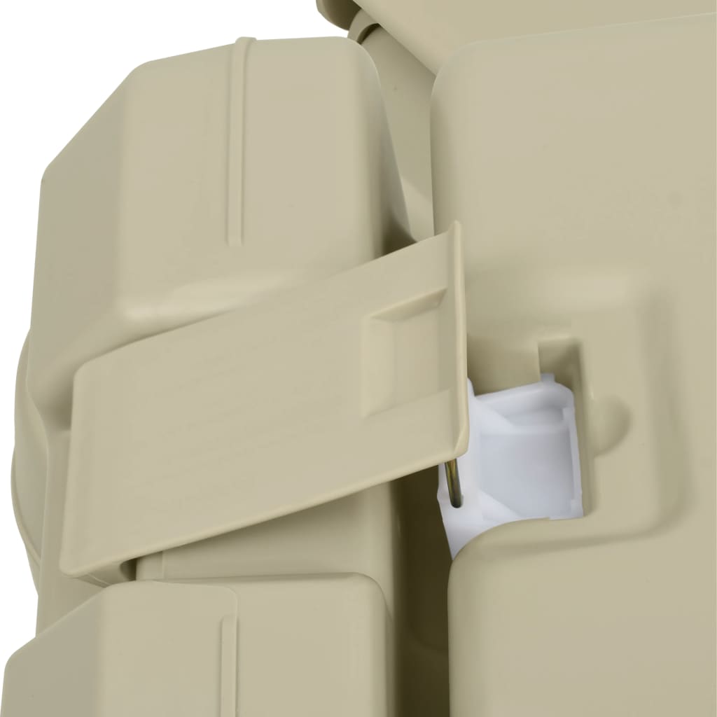Set Wc Portatile Da Campeggio 10+10L Lavandino 20L Grigio Bianco