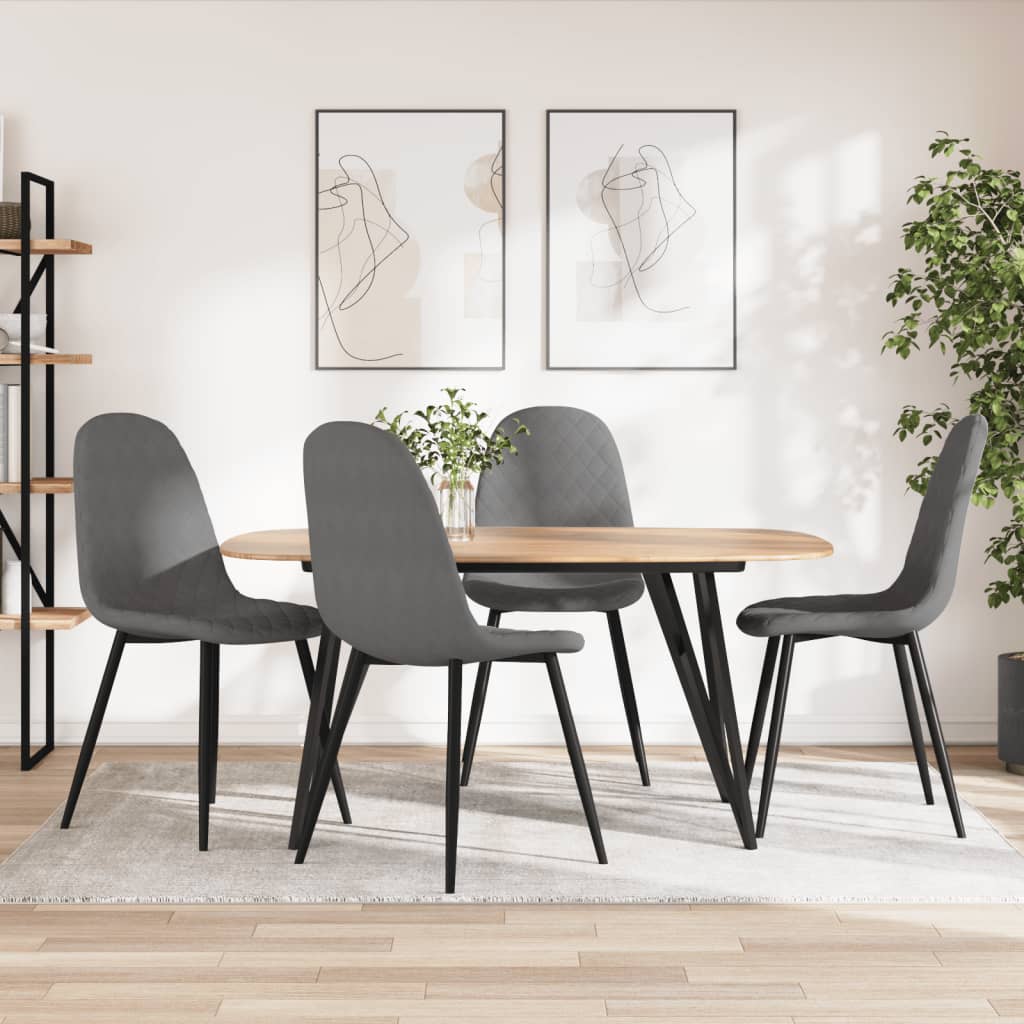 Sedie Da Pranzo 6 Pz In Velluto