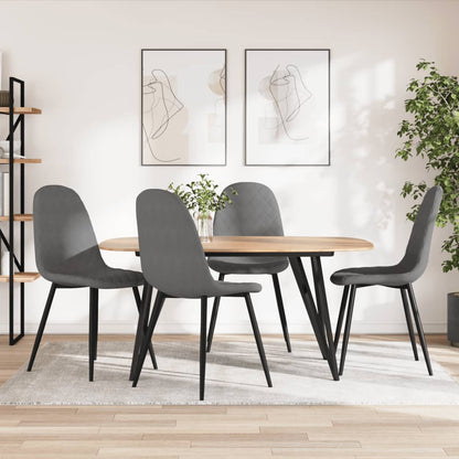 Sedie Da Pranzo 6 Pz In Velluto