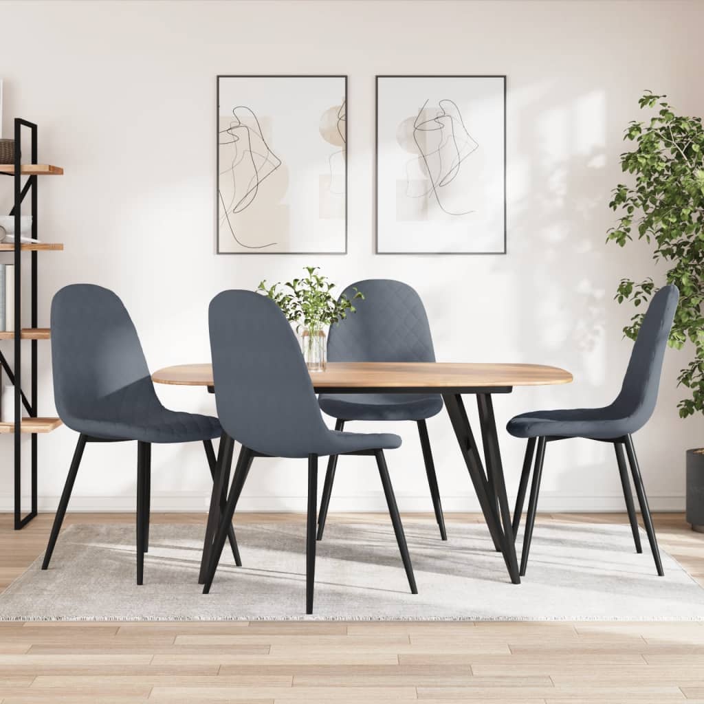 Sedie Da Pranzo 6 Pz In Velluto