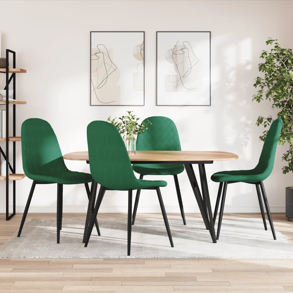 Sedie Da Pranzo 6 Pz In Velluto