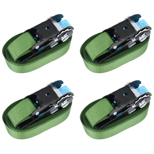 Cinghie D'ancoraggio A Cricchetto 4 Pz 800 Dan 6M Verde