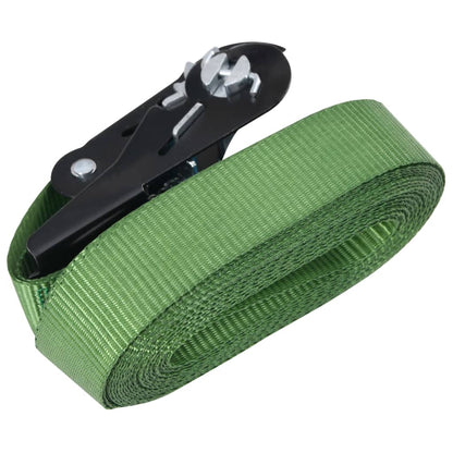 Cinghie D'ancoraggio A Cricchetto 4 Pz 800 Dan 6M Verde