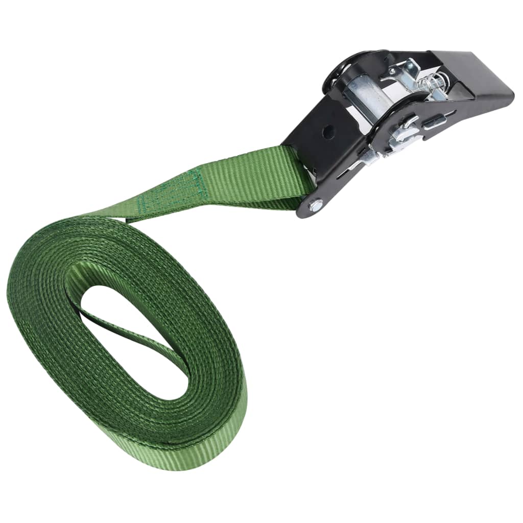 Cinghie D'ancoraggio A Cricchetto 4 Pz 800 Dan 6M Verde