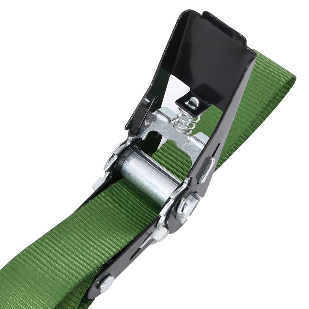 Cinghie D'ancoraggio A Cricchetto 4 Pz 800 Dan 6M Verde