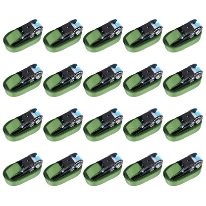 Cinghie D'ancoraggio A Cricchetto 4 Pz 800 Dan 6M Verde