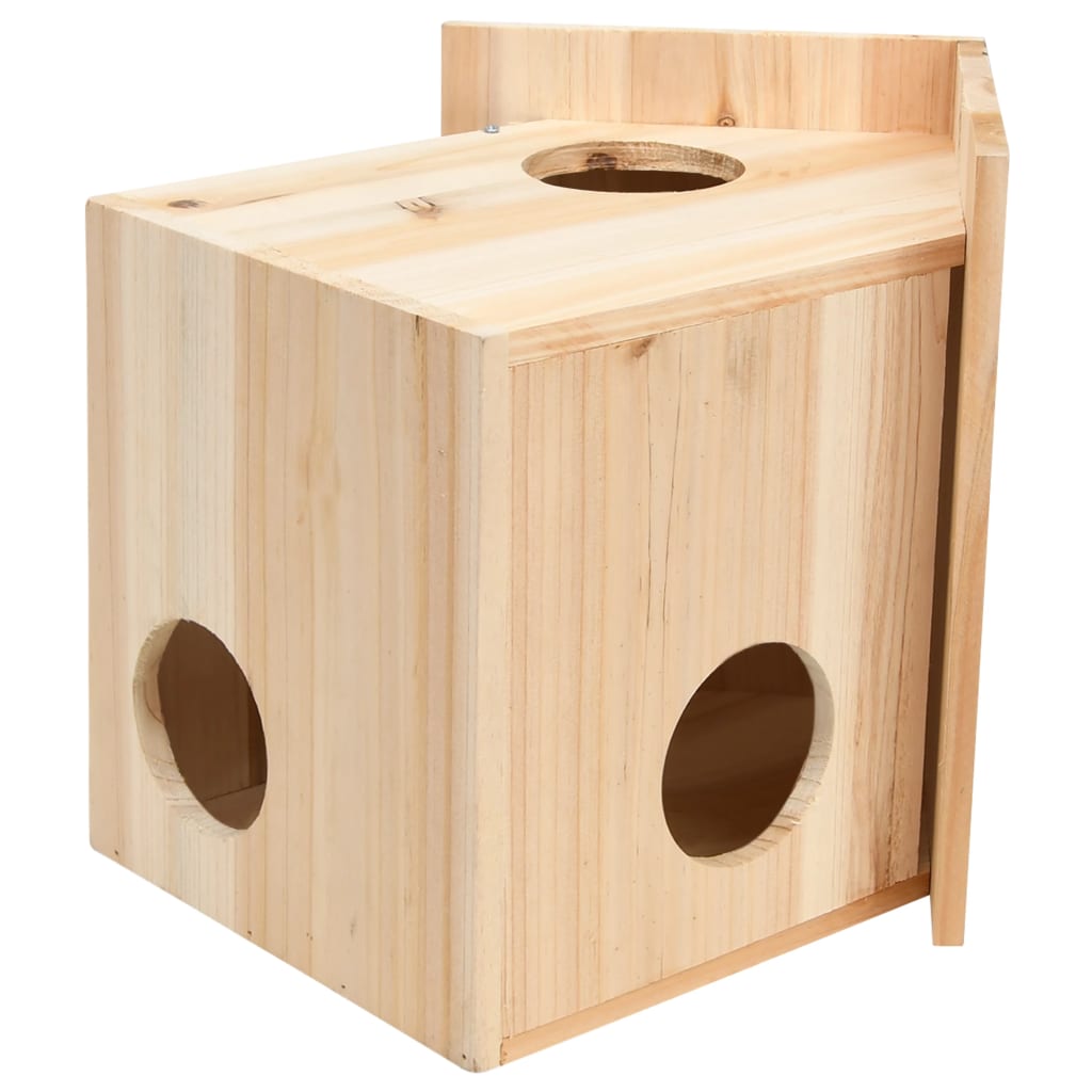 Casetta Per Scoiattoli In Legno Massello Di Abete 26X25X29 Cm