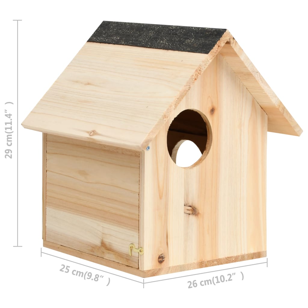Casetta Per Scoiattoli In Legno Massello Di Abete 26X25X29 Cm
