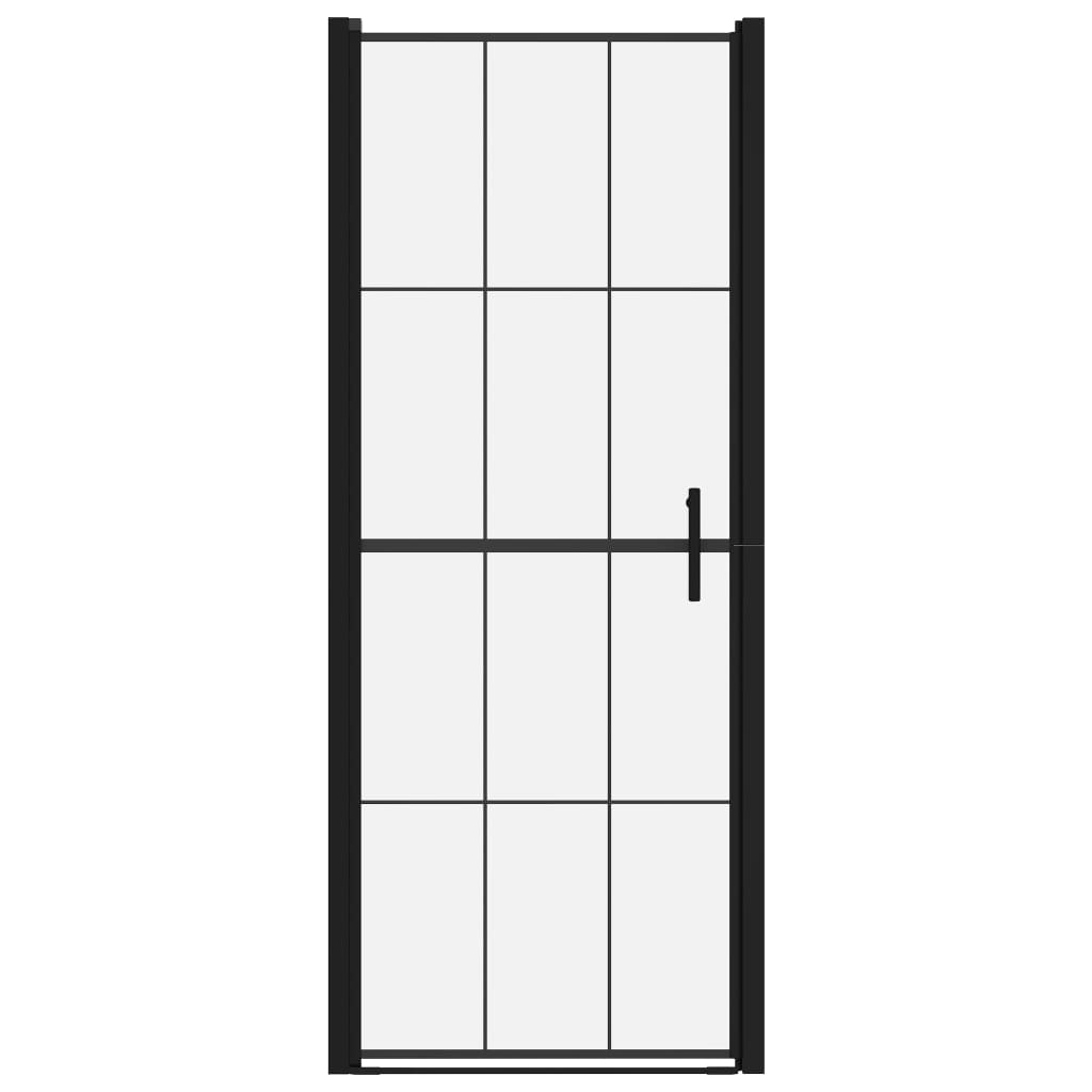 Porta Per Doccia In Vetro Temperato Nero
