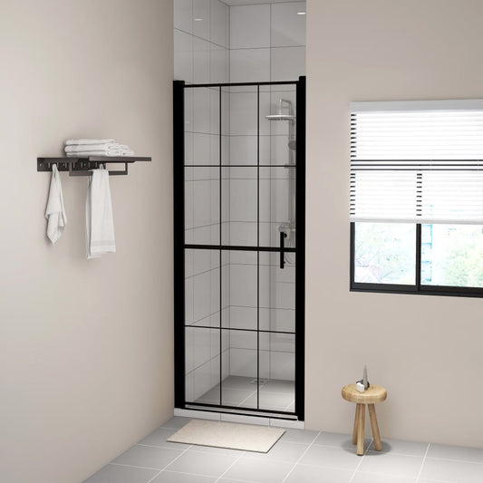 Porta Per Doccia In Vetro Temperato Nero