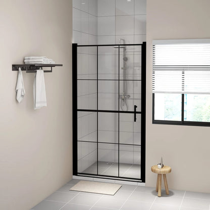 Porta Per Doccia In Vetro Temperato Nero
