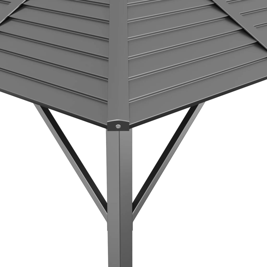 Gazebo Con Tetto Antracite
