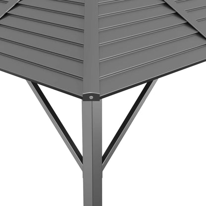 Gazebo Con Tetto Antracite