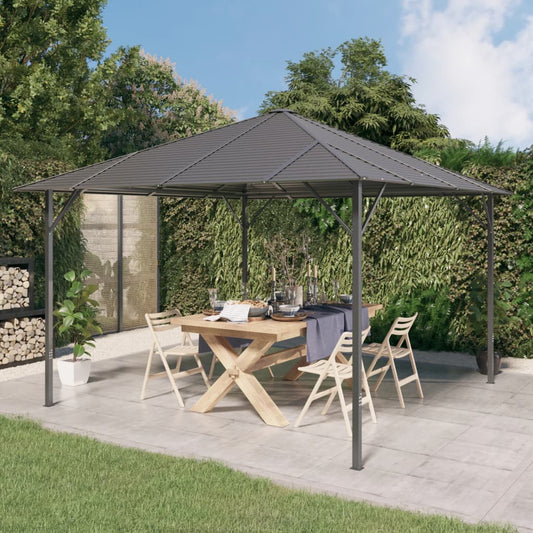 Gazebo Con Tetto Antracite