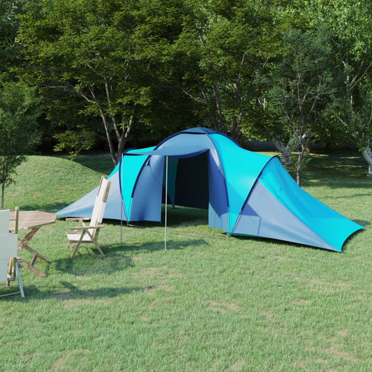 Tenda Da Campeggio Per 6 Persone Blu Marino E Azzurro