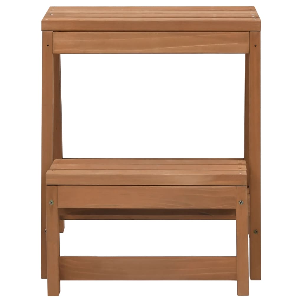 Scaletta Sgabello Pieghevole In Legno Massello Di Abete