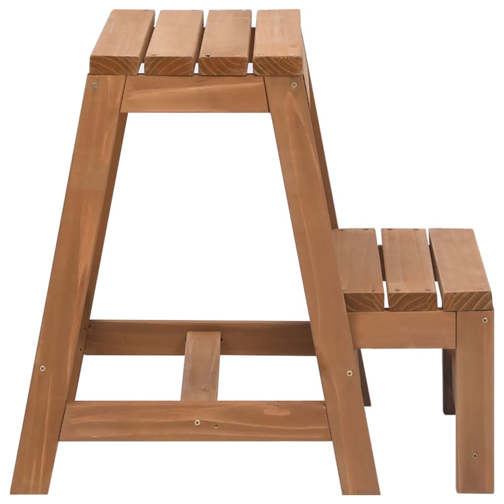Scaletta Sgabello Pieghevole In Legno Massello Di Abete