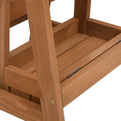 Scaletta Sgabello Pieghevole In Legno Massello Di Abete