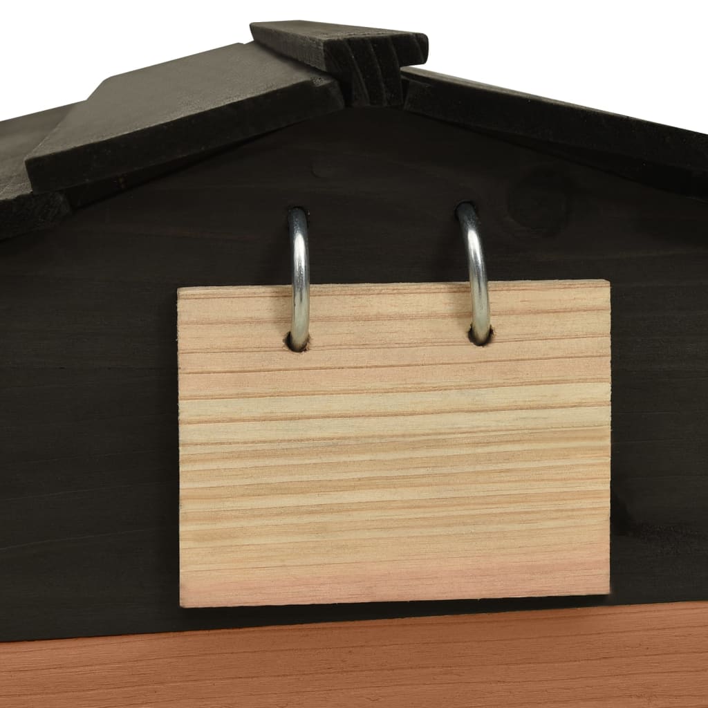 Casetta Per Tosaerba Robotizzato Nero Marrone 78X74X54 Cm Abete