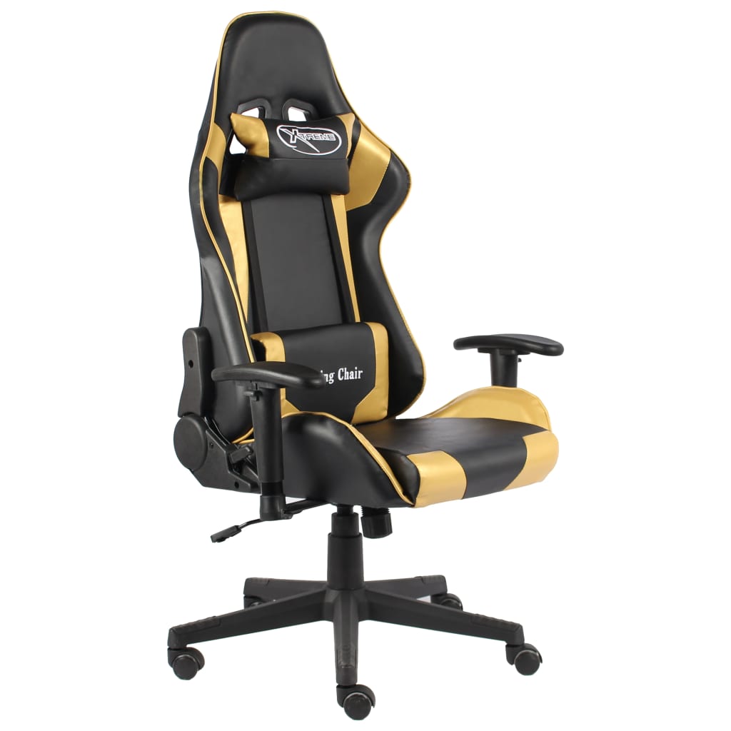 Sedia Da Gaming Girevole Rossa In Pvc