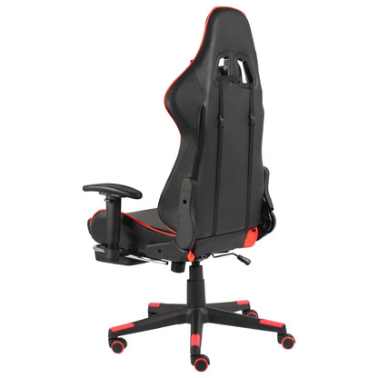 Sedia Da Gaming Girevole Rossa In Pvc