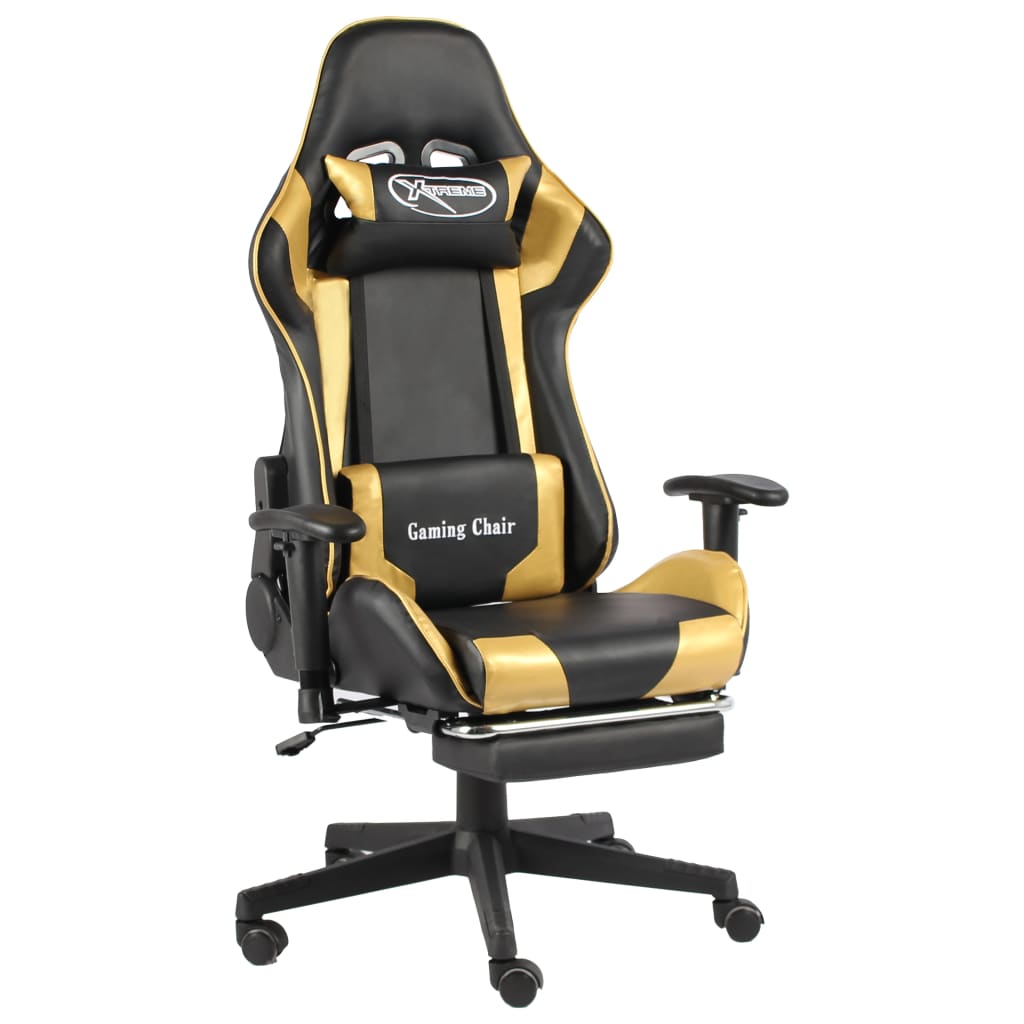 Sedia Da Gaming Girevole Rossa In Pvc