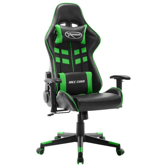 Sedia Da Gaming Nera E Verde In Similpelle