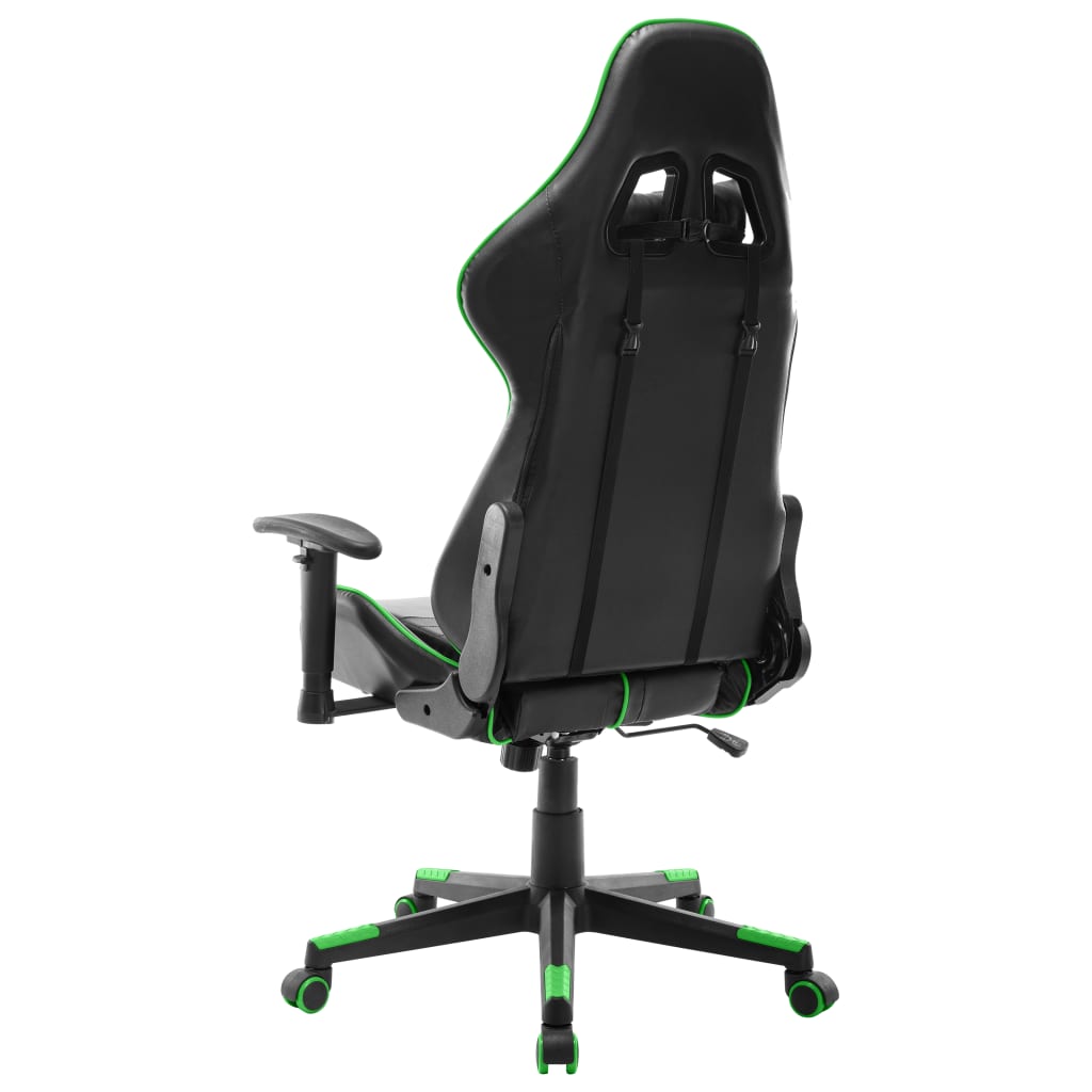 Sedia Da Gaming Nera E Verde In Similpelle