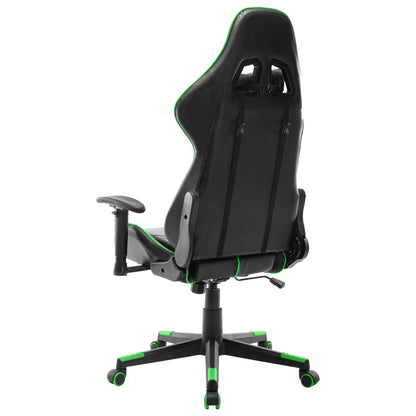 Sedia Da Gaming Nera E Verde In Similpelle
