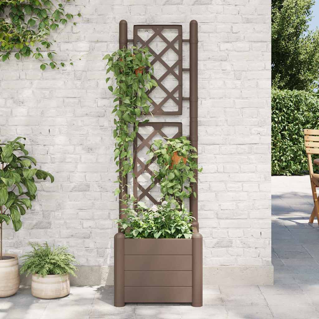 Fioriera Da Giardino Con Graticcio Pp Mocca